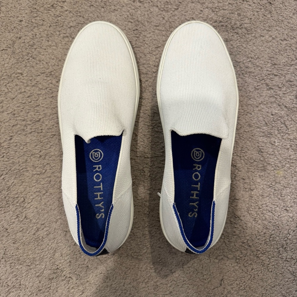 White Rothy’s Slip On Sneakers Size 7